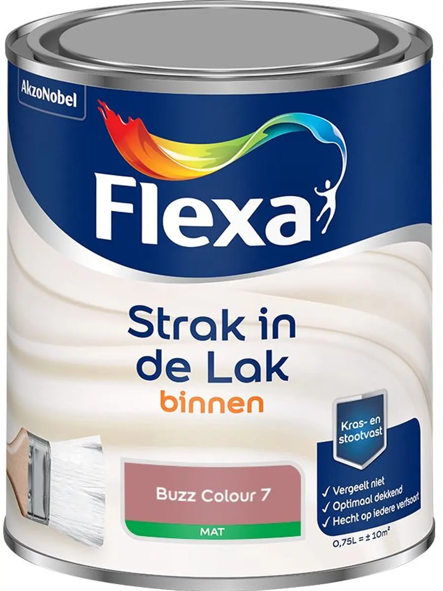 Flexa Strak op de Muur Binnen Mat Puur Kleisteen Mengverf 2,5L
