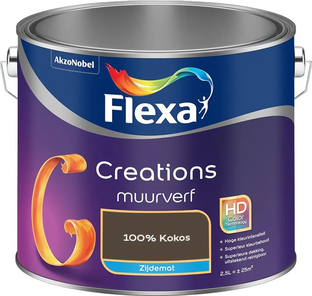 Flexa Creations Muurverf Zijdemat 100% Kokos 2,5L