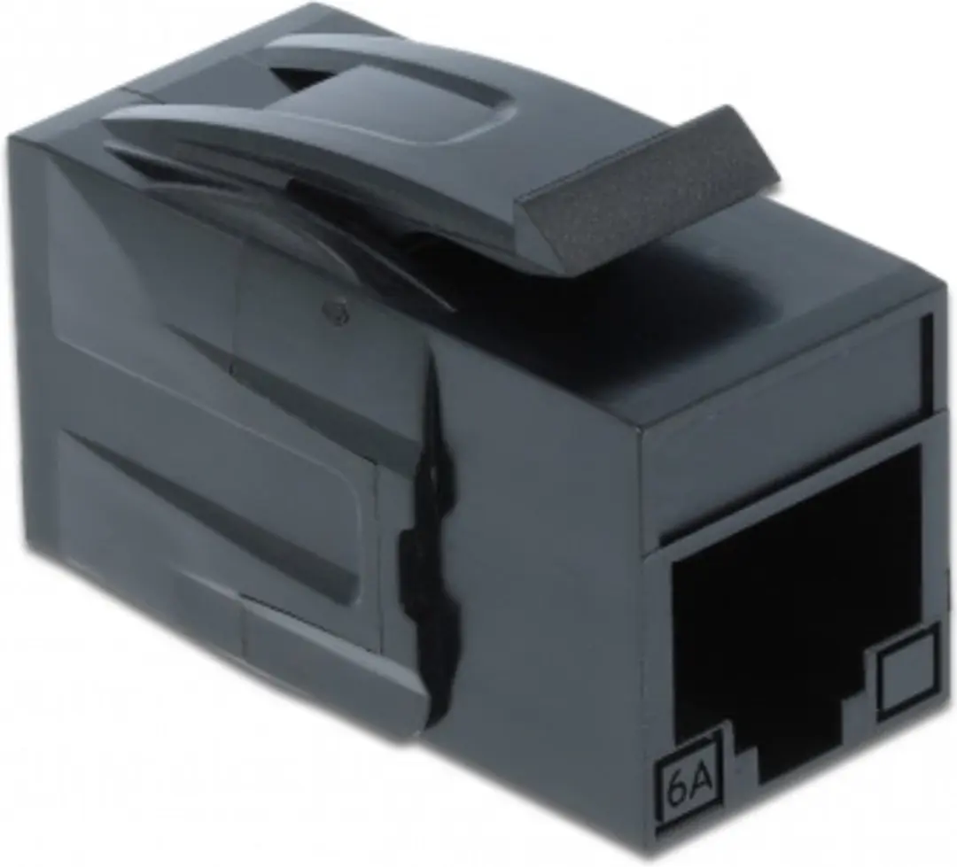 Delock UTP CAT6a Keystone Module RJ45 - 10 Gigabit - Zwart