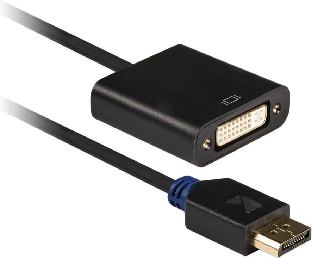 König DisplayPort naar DVI Adapter 0.2m - Antraciet