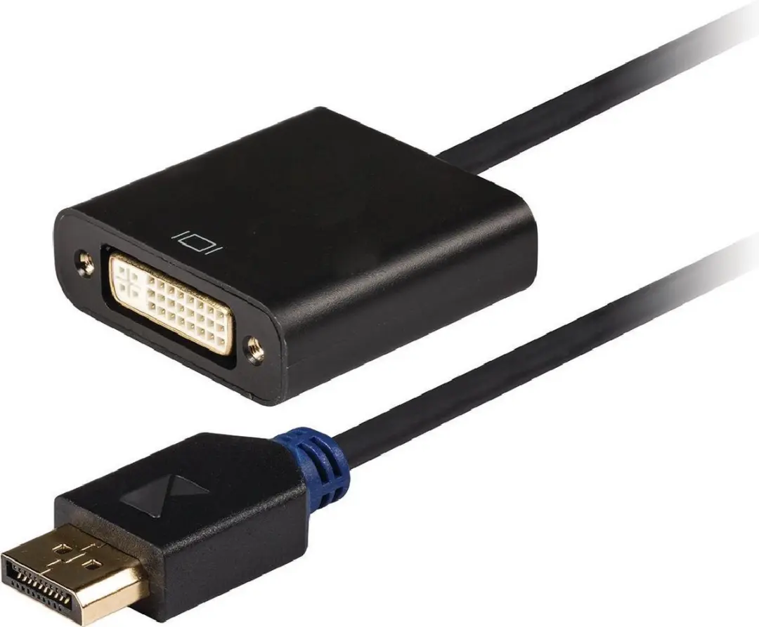 König DisplayPort naar DVI Adapter 0.2m - Antraciet