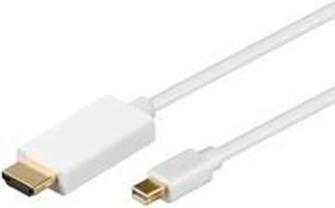Goobay Mini DisplayPort 1.2 naar HDMI 1.4 Kabel 4K 30Hz - 2m - 10 Stuks - Wit