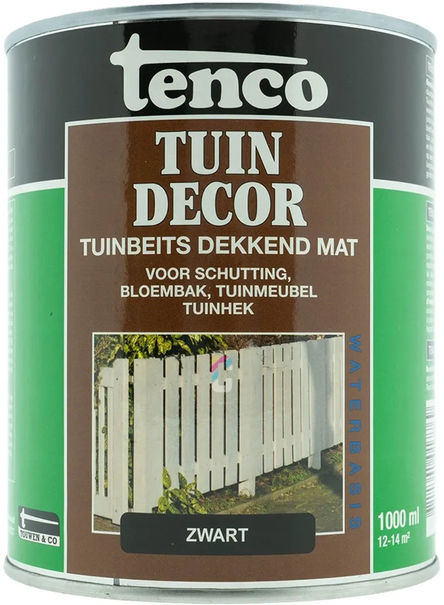 Tenco Tuindecor Zwart Mat 1L
