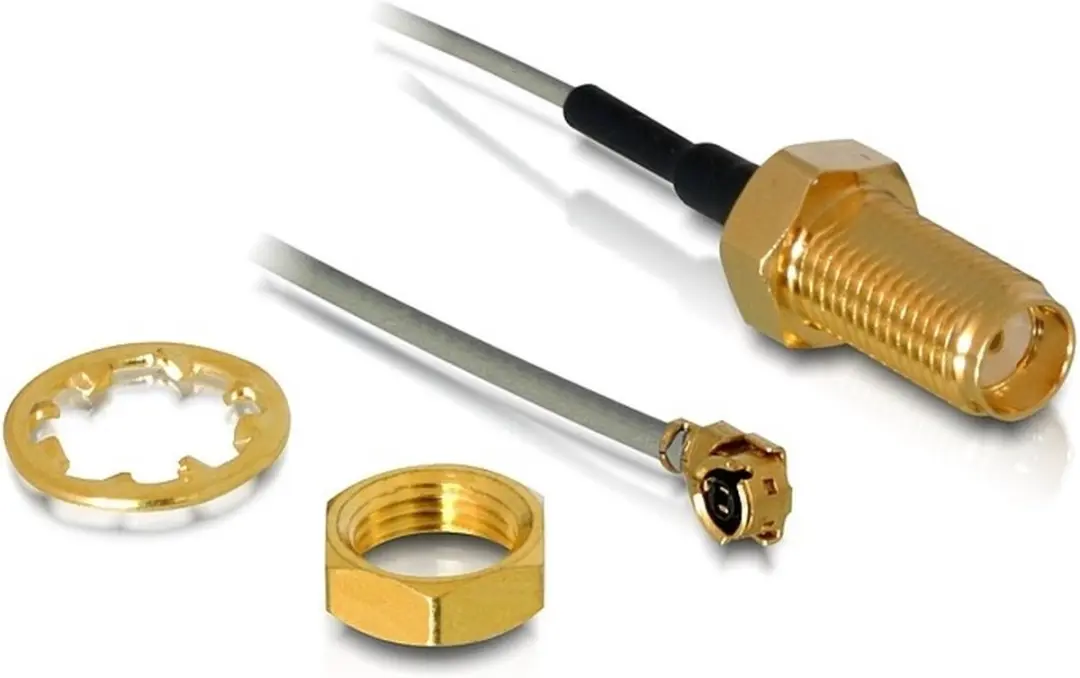 Delock MHF I SMA Kabel Micro Coax 1,13mm 50 Ohm