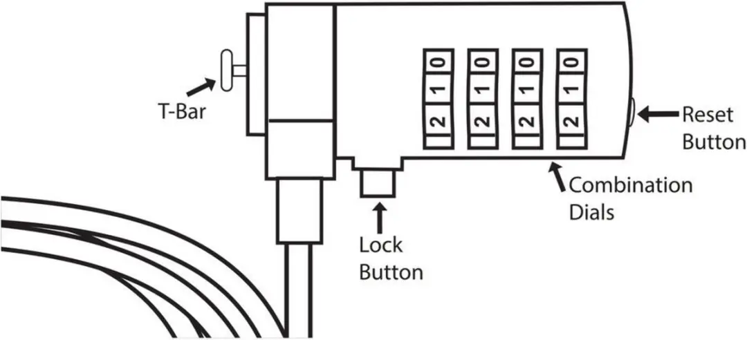 ACT Laptopslot met cijfercode AC9015