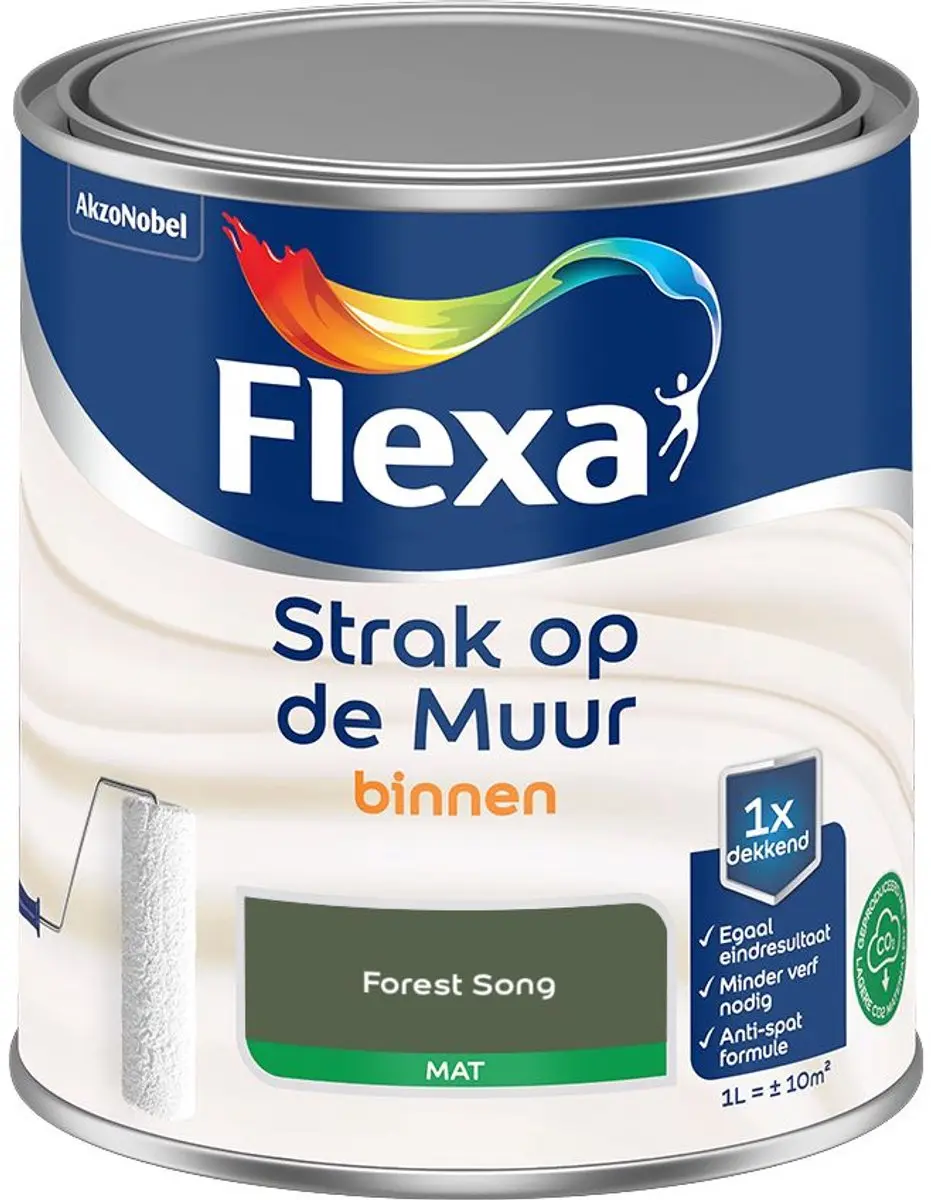 Flexa Strak Op De Muur Binnenmat Forest Song Mengverf 1L