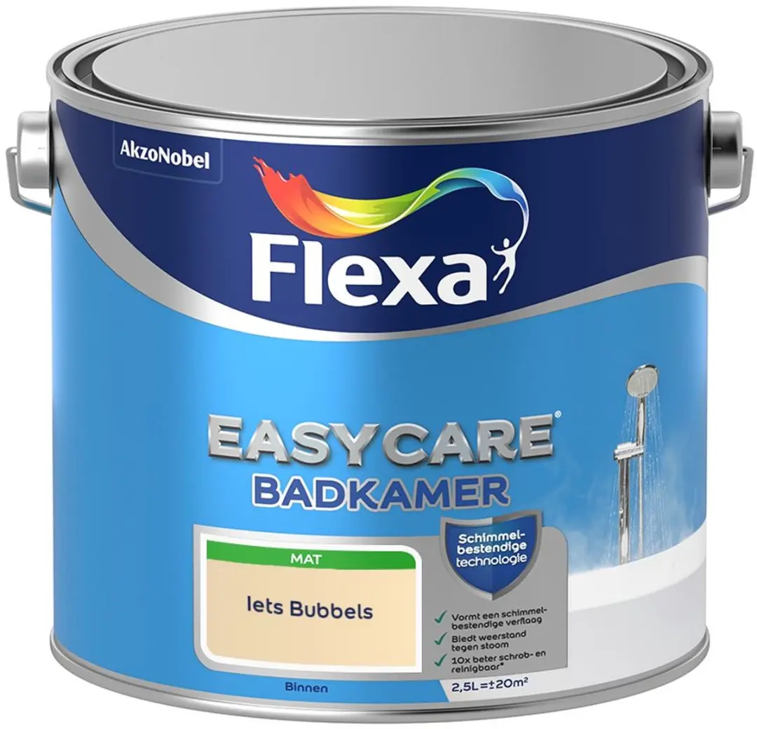 Flexa Easycare Badkamer Mengverf Iets Bubbels 2,5L