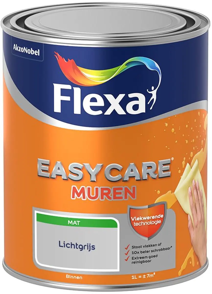 Flexa Easycare Muren Lichtgrijs Mengverf 1L