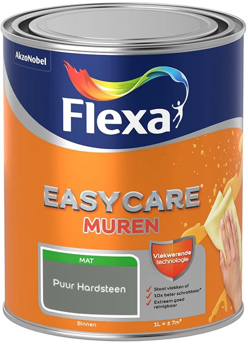 Flexa Easycare Muren Mengverf Puur Hardsteen 1L
