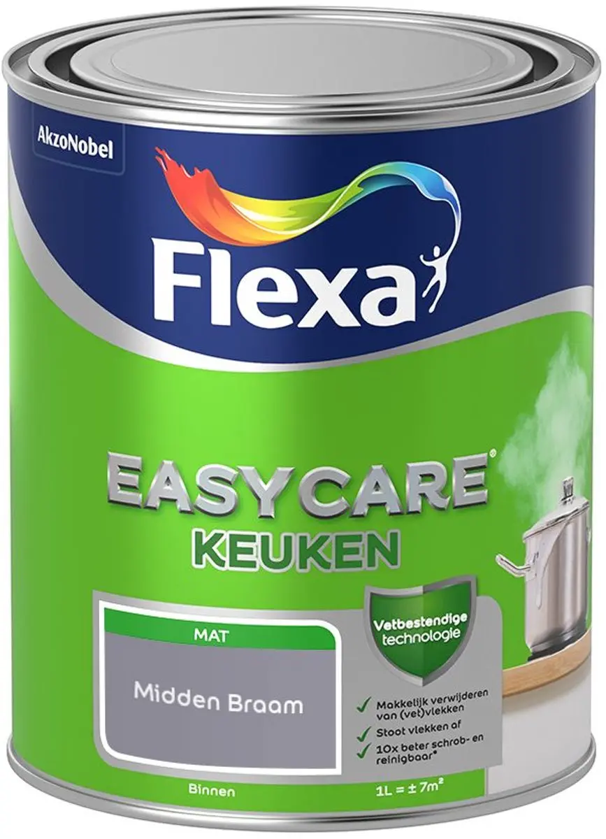Flexa Easycare Keuken Midden Braam Mengverf 1L