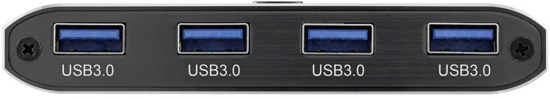 SpeaKa Professional SP-13712096 USB 3.2 Schakelaar - 2 Poorten Grijs