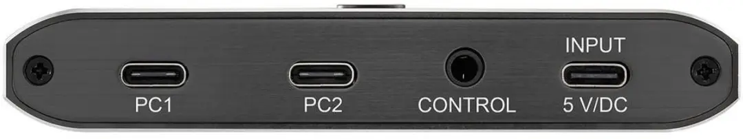 SpeaKa Professional SP-13712096 USB 3.2 Schakelaar - 2 Poorten Grijs