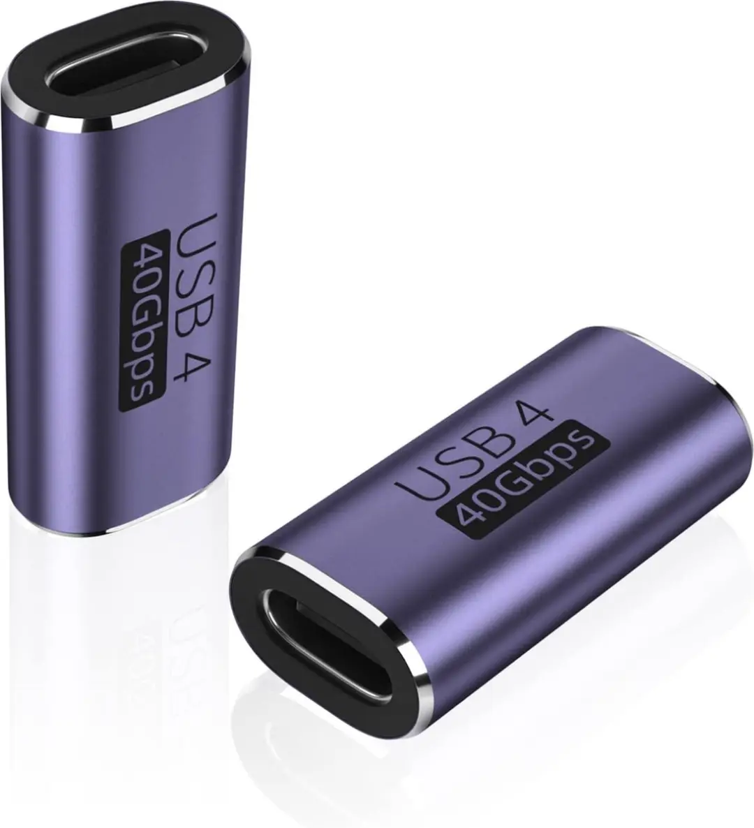 NÖRDIC USB4-302 USB-C Verlengadapter - 8K60Hz 40Gb/s PD 100W - Paars
