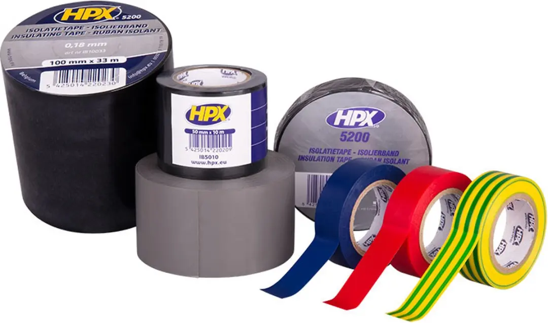 HPX PVC Isolatietape 19mm x 10m - 10 Stuks