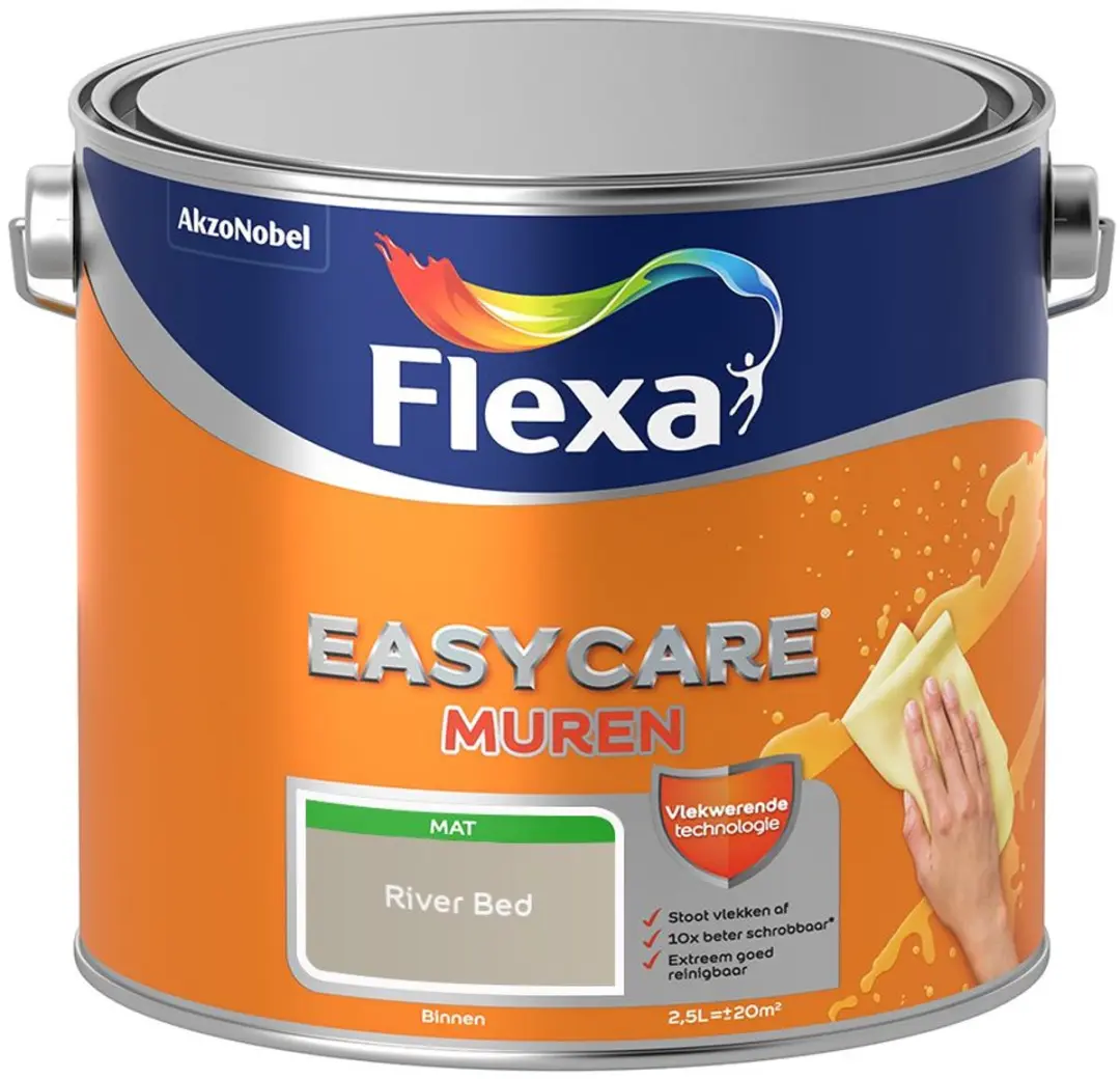 Flexa Easycare Muren River Bed Mengverf 2,5L