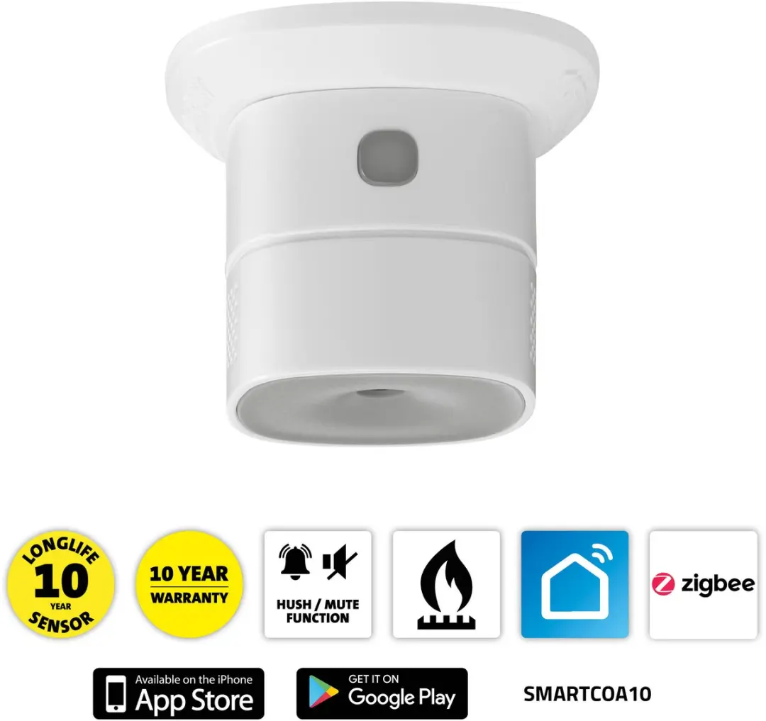 Alecto SMARTCOA10 Slimme Koolmonoxidemelder 10 Jaar - Wit - afbeelding 6 van 6