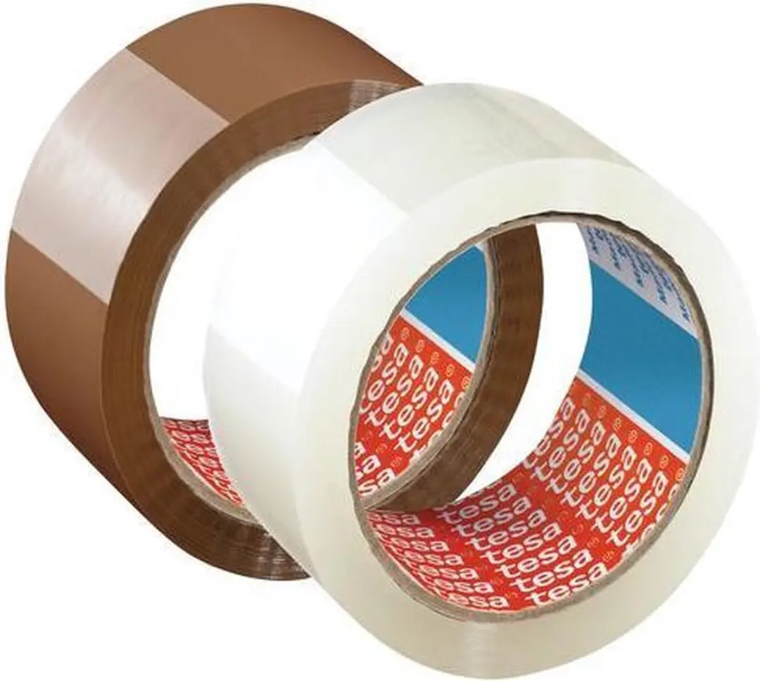 Tesa Verpakkingstape Bruin 66m x 50mm - 6 Stuks