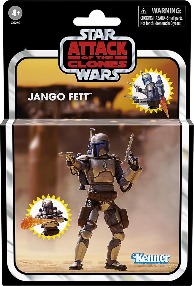 Hasbro Star Wars Jango Fett Action Figure - Attack of the Clones - 4+ jaar