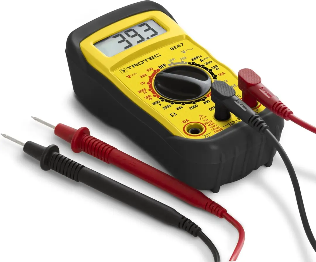 Trotec BE47 Multimeter - Geel/Zwart