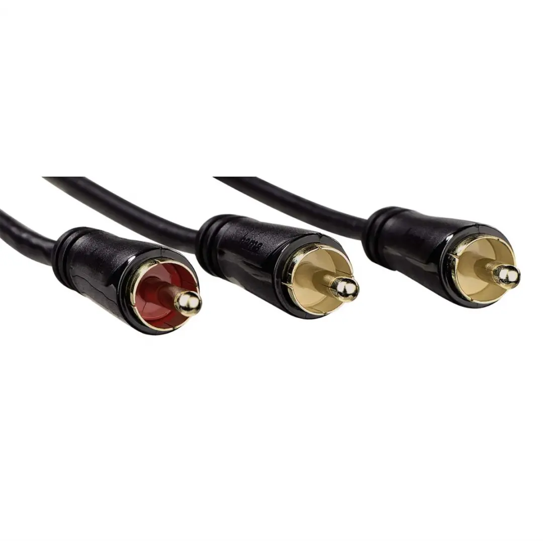Hama Subwooferkabel 1x Cinch naar 2x Cinch 7.5m - Zwart