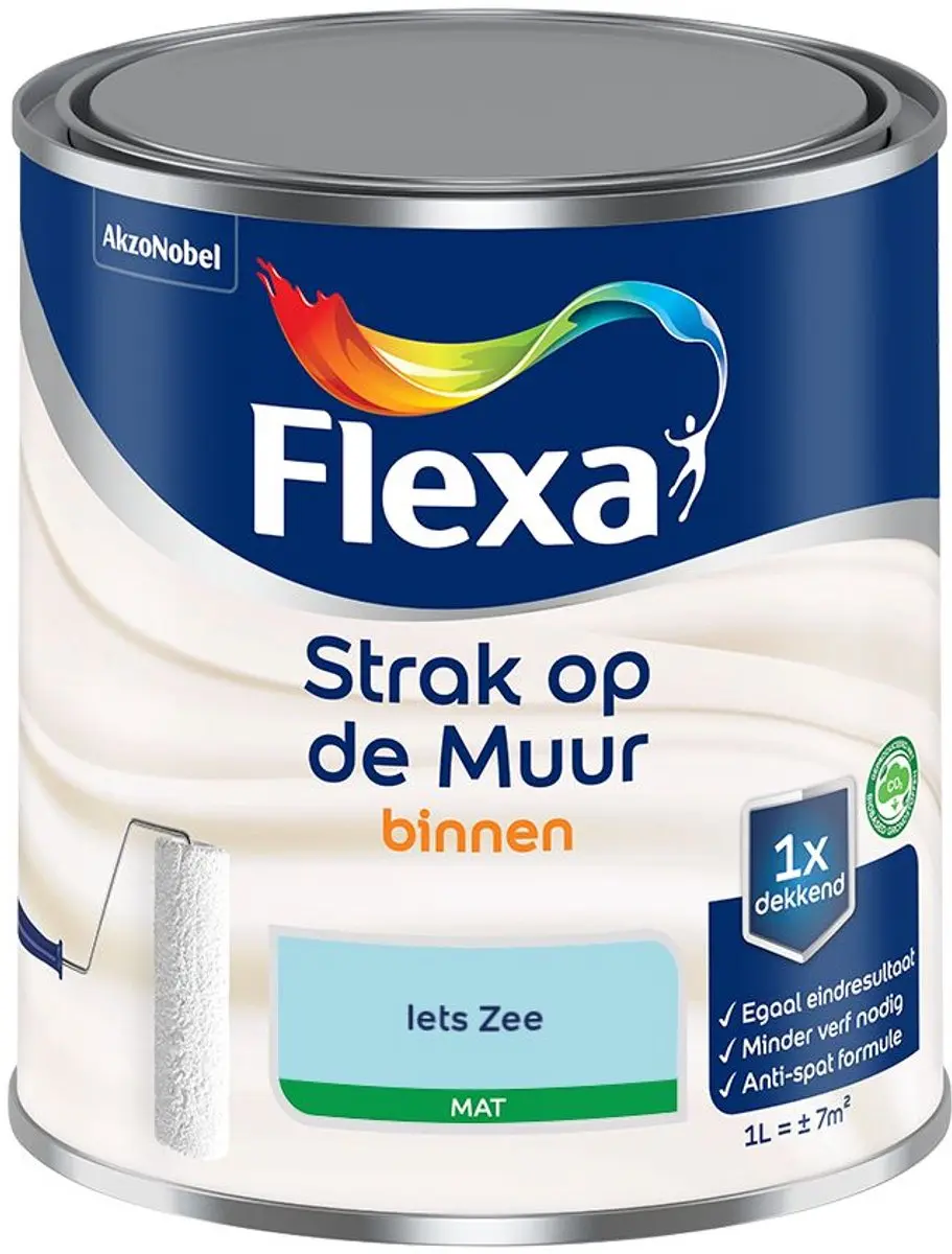 Flexa Strak Op De Muur Binnenmat Mengverf Iets Zee 1L
