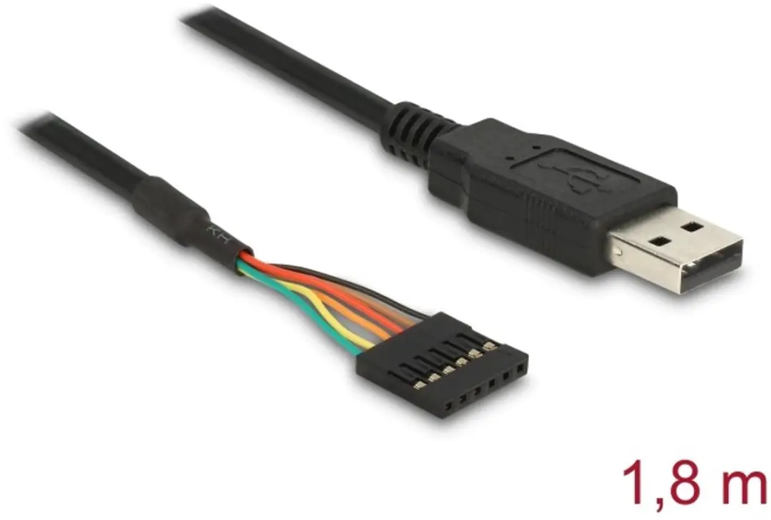 Delock USB 2.0 naar TTL 6 Pin Converter 1.8m