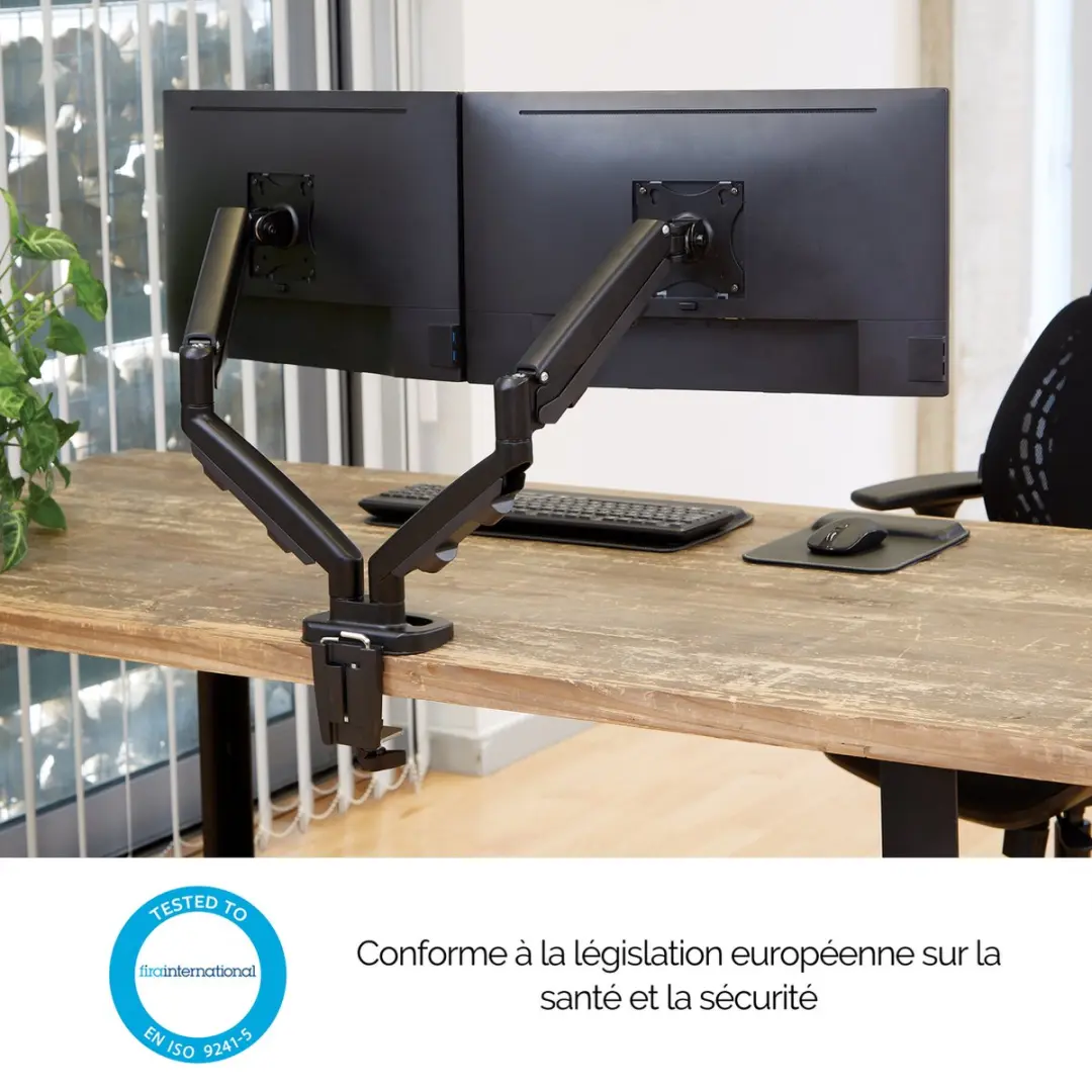 Fellowes Eppa 9683401 Monitorarm – 2 schermen – Zwart - afbeelding 6 van 6