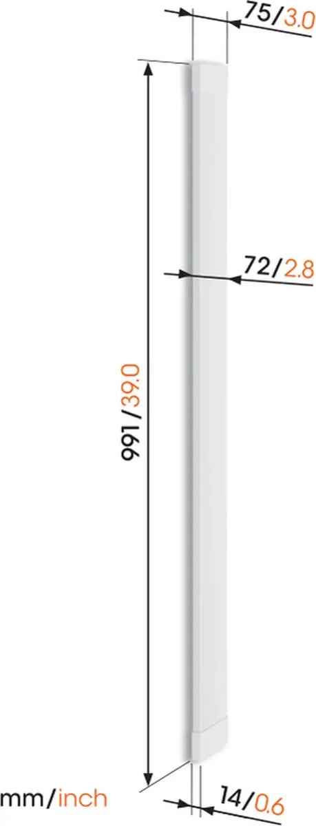Vogel's TVA 7000 Kabelgoot 95cm - Wit - afbeelding 6 van 6