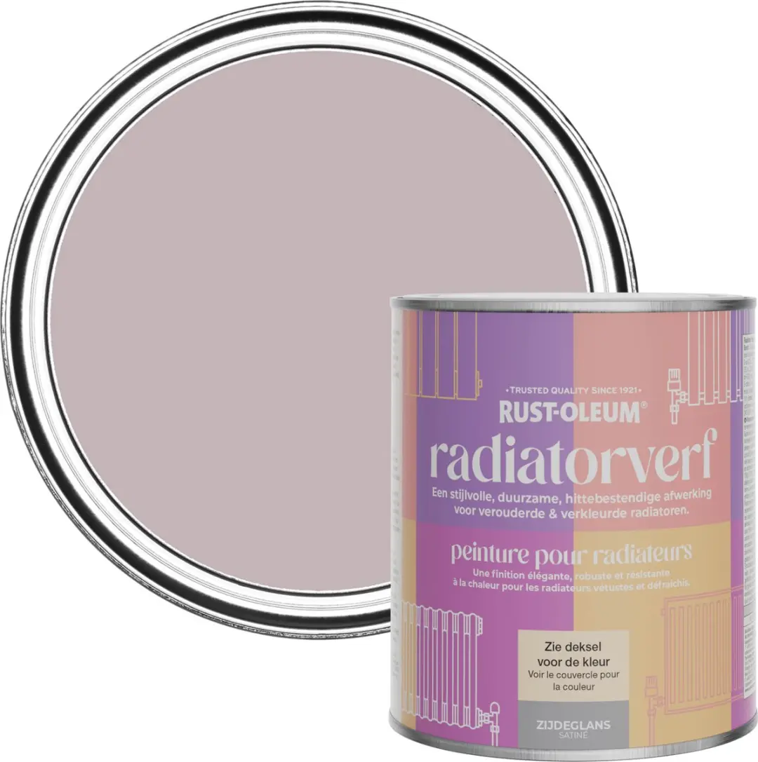 Rust-Oleum Paars Radiatorverf Zijdeglans 750ml