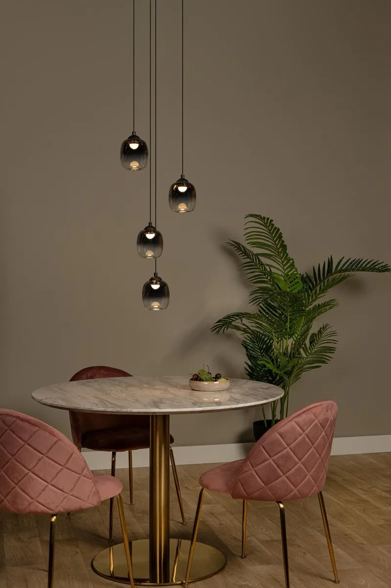 Lucide TAMINO Hanglamp Ø36cm - 5x5,2W 3000K Zwart