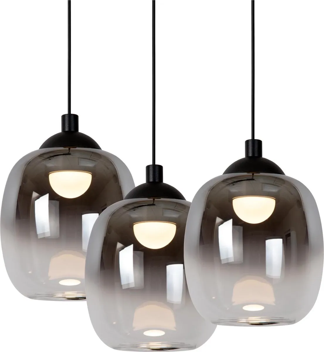 Lucide TAMINO Hanglamp Ø36cm - 5x5,2W 3000K Zwart