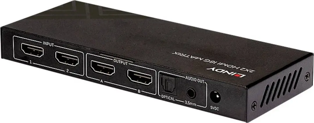 Lindy 38302 HDMI Matrix Switch 2x2 - 4K