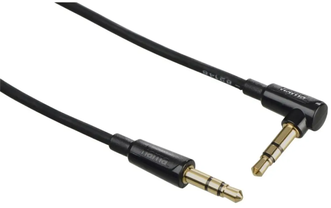 Hama Spiraalkabel Flexi-Slim 3,5mm Jack 1,5m - Zwart
