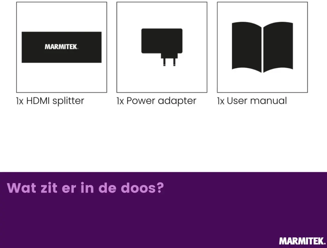 Marmitek Split 618 Pro HDMI Splitter 4K 60Hz - 1x8 Uitgangen - Anthraciet - afbeelding 6 van 6