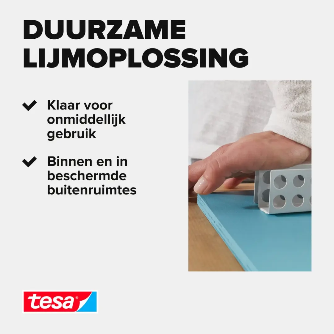 Tesa Powerbond Ultra Strong Dubbelzijdige Tape 2x 1,5m - 19mm - Wit