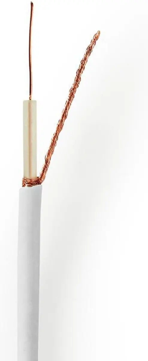 Nedis Coaxkabel CSBR4005WT1000 - 100m - 75 Ohm - Wit