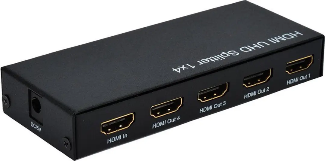 Roline 4K HDMI Video-Splitter 4-voudig - Zwart