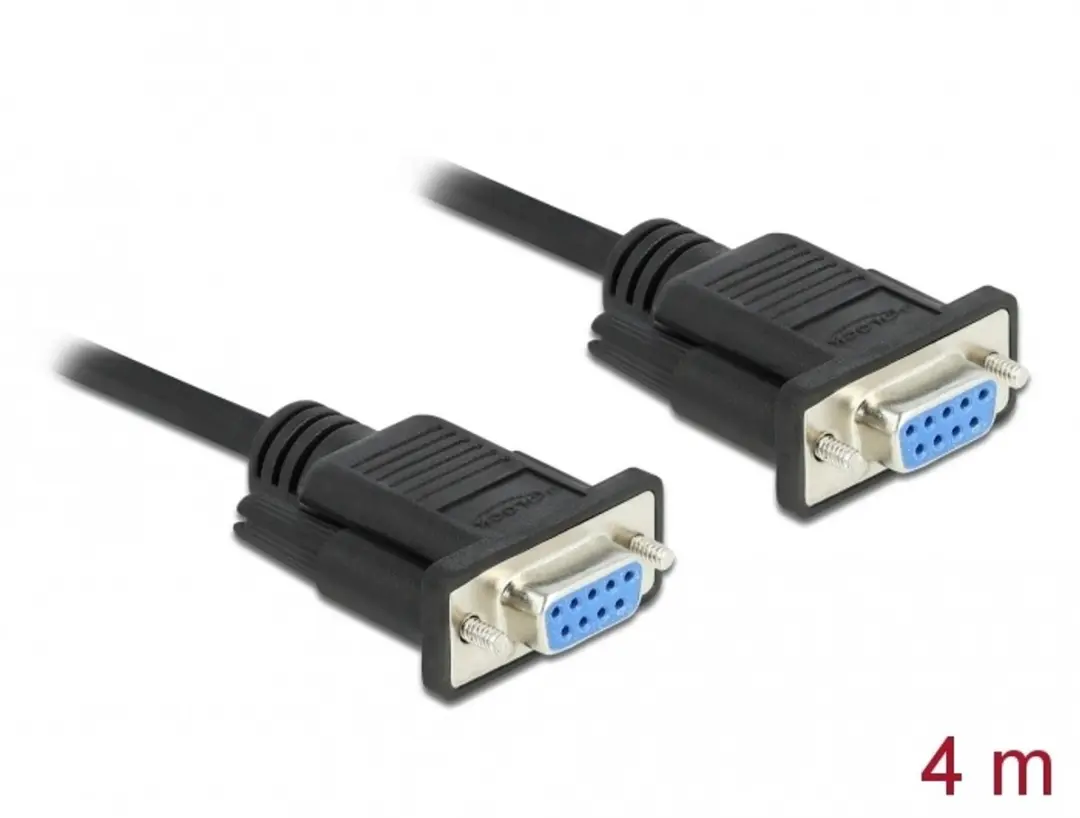 Delock RS-232 D-Sub9 Female-Female Null Modem Kabel 4m