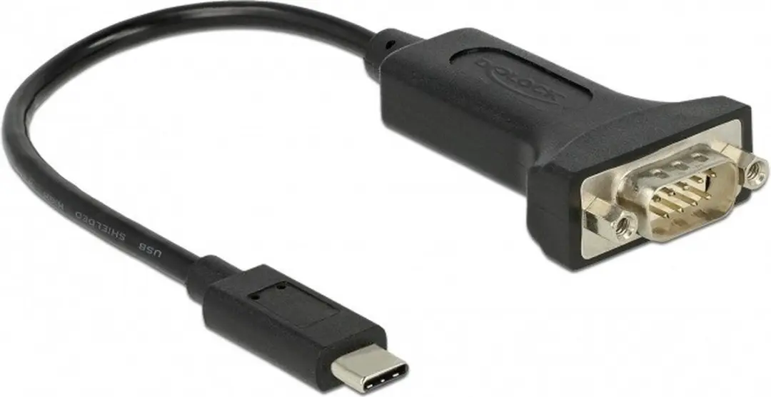 Delock USB-C naar RS232 Adapter 9-pins
