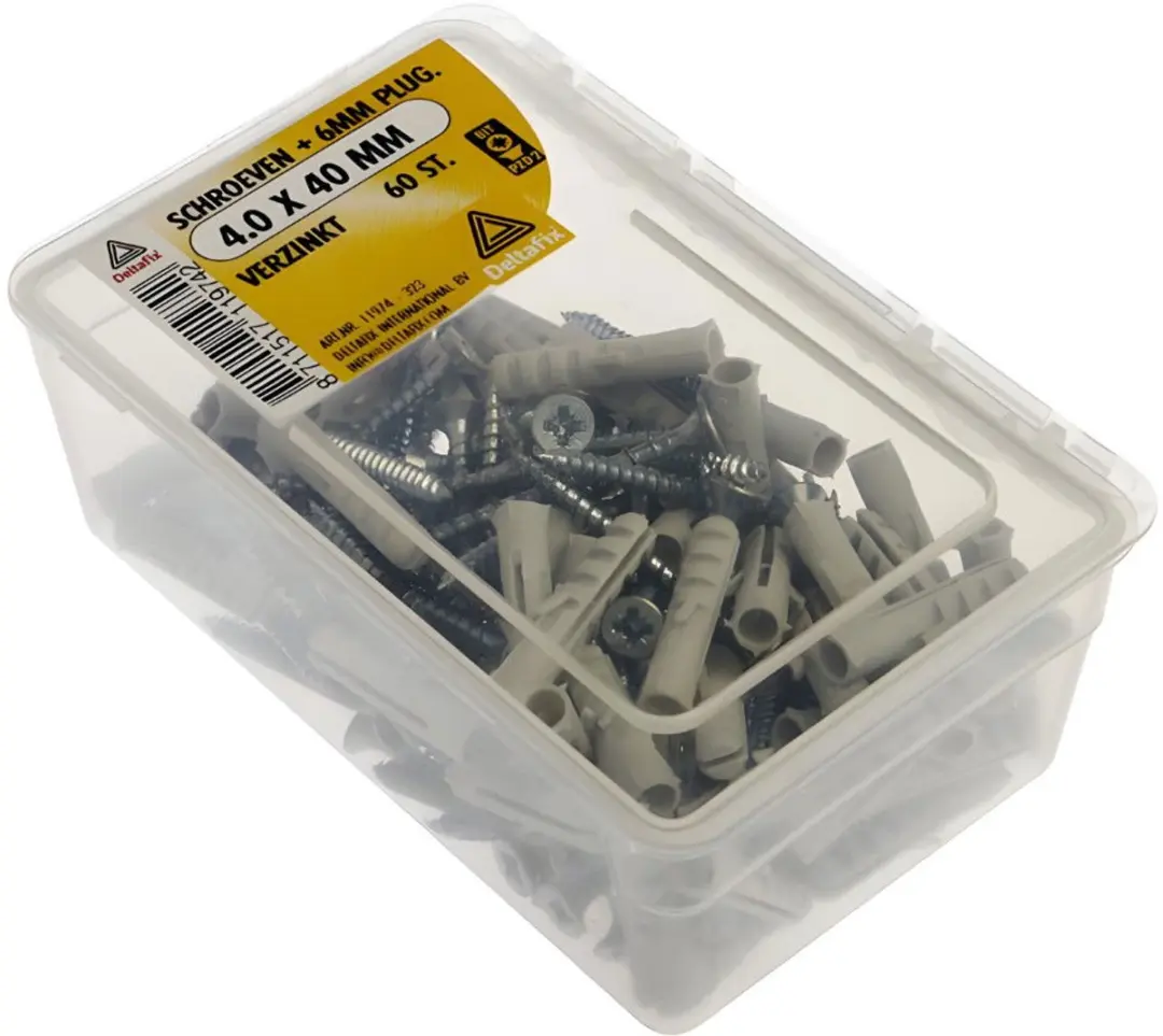 Deltafix Schroef 6mm Plug 4.0x40mm