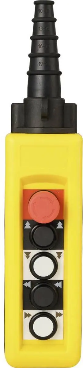Tru Components TC-A4913 Hangknop met NOT-AUS schakelaar
