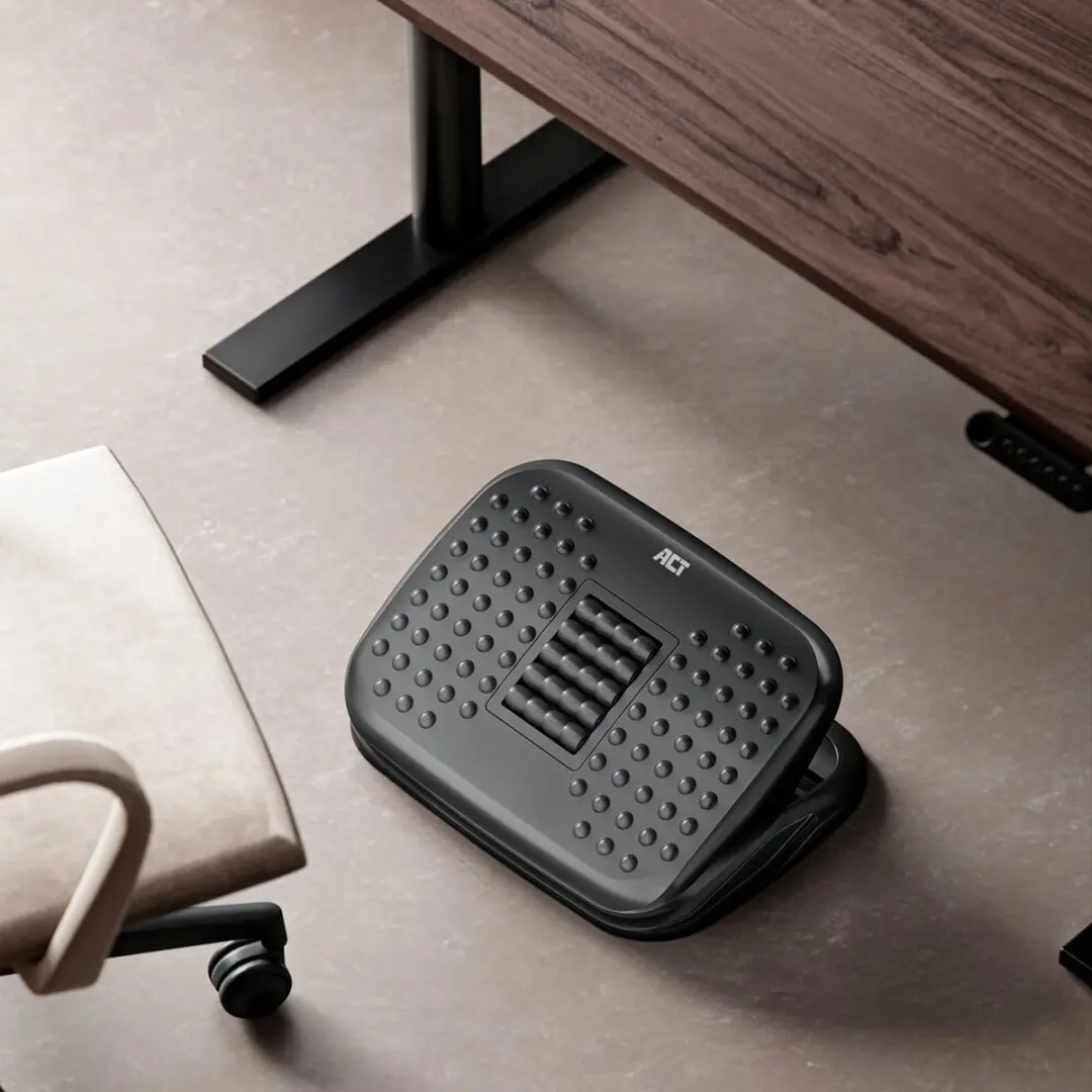 ACT AC8020 Ergonomische Voetensteun - Zwart
