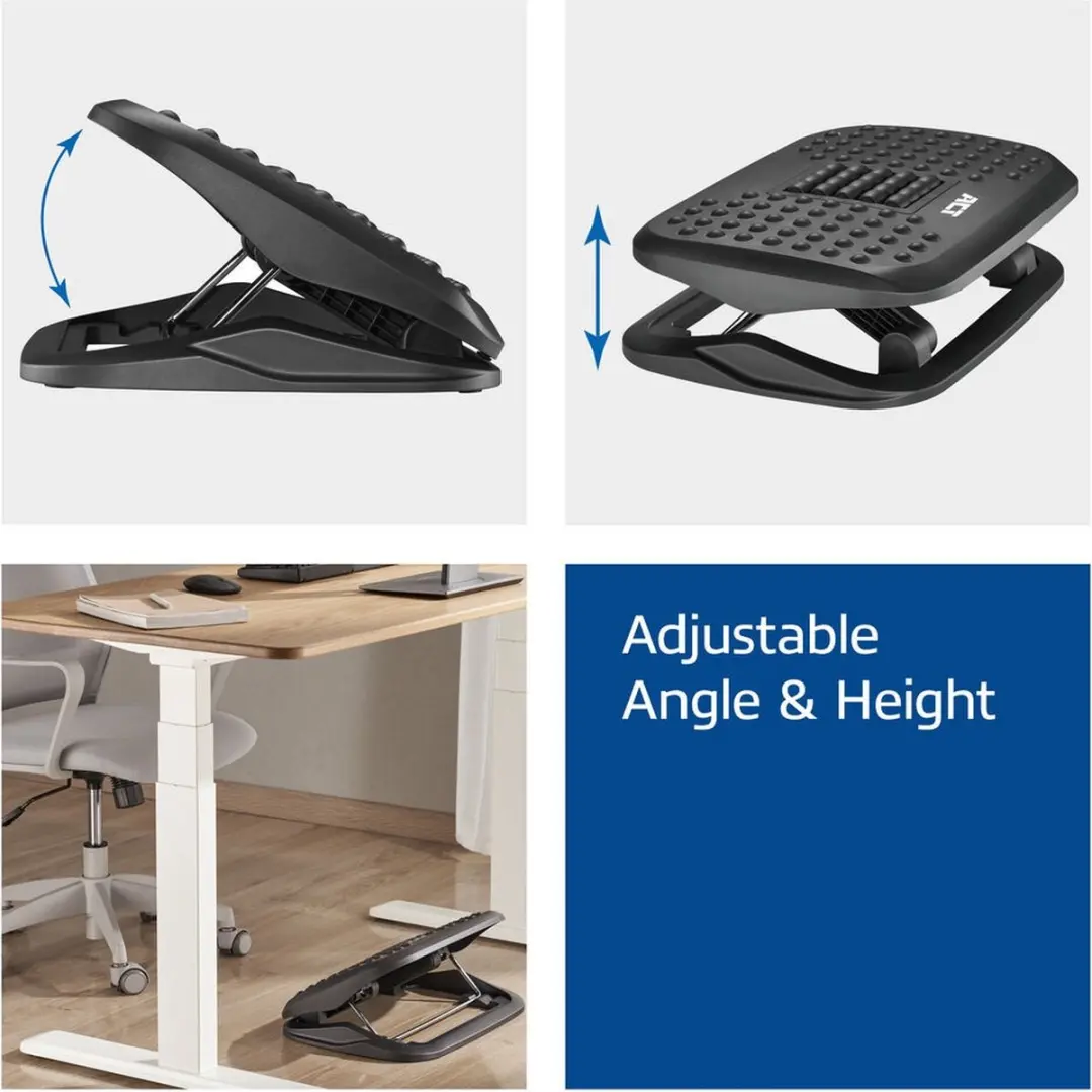ACT AC8020 Ergonomische Voetensteun - Zwart - afbeelding 6 van 6
