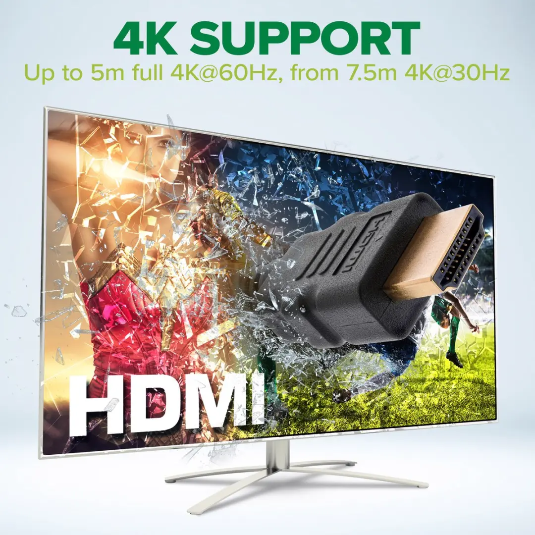 InLine HDMI High Speed met Ethernet Kabel 1m - Zwart - afbeelding 6 van 6