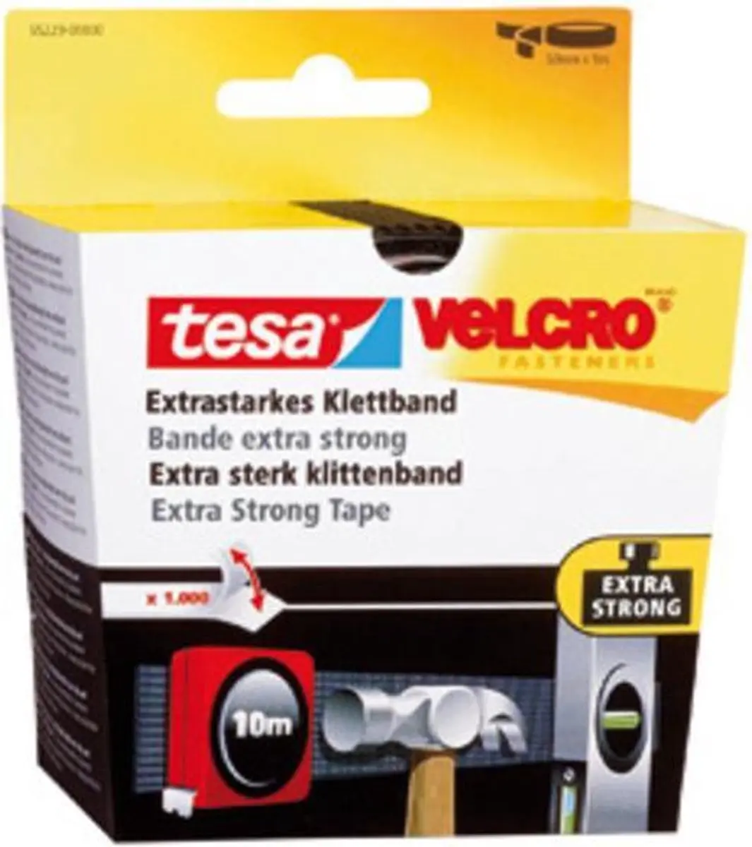 Tesa Velcro Klittenbandstrook 55229-ZW 50mm x 1m