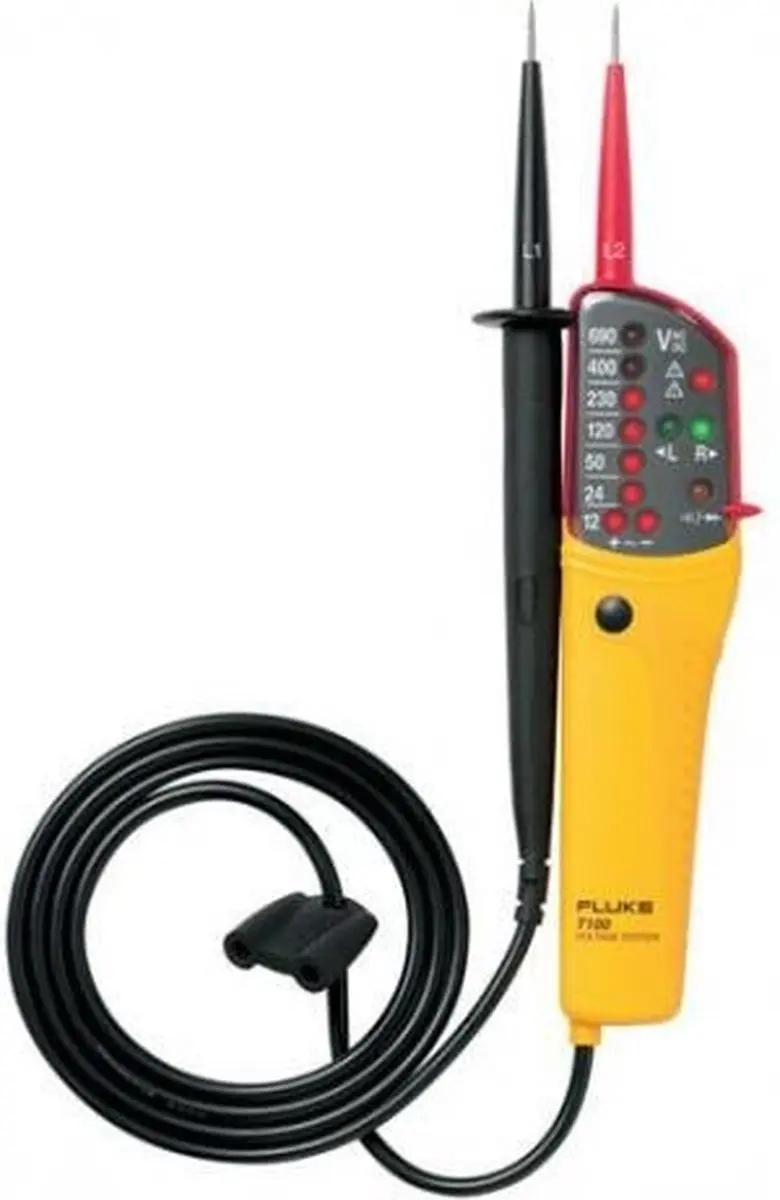 Fluke T130 Tweepolige Spanningstester - Geel/Grijs