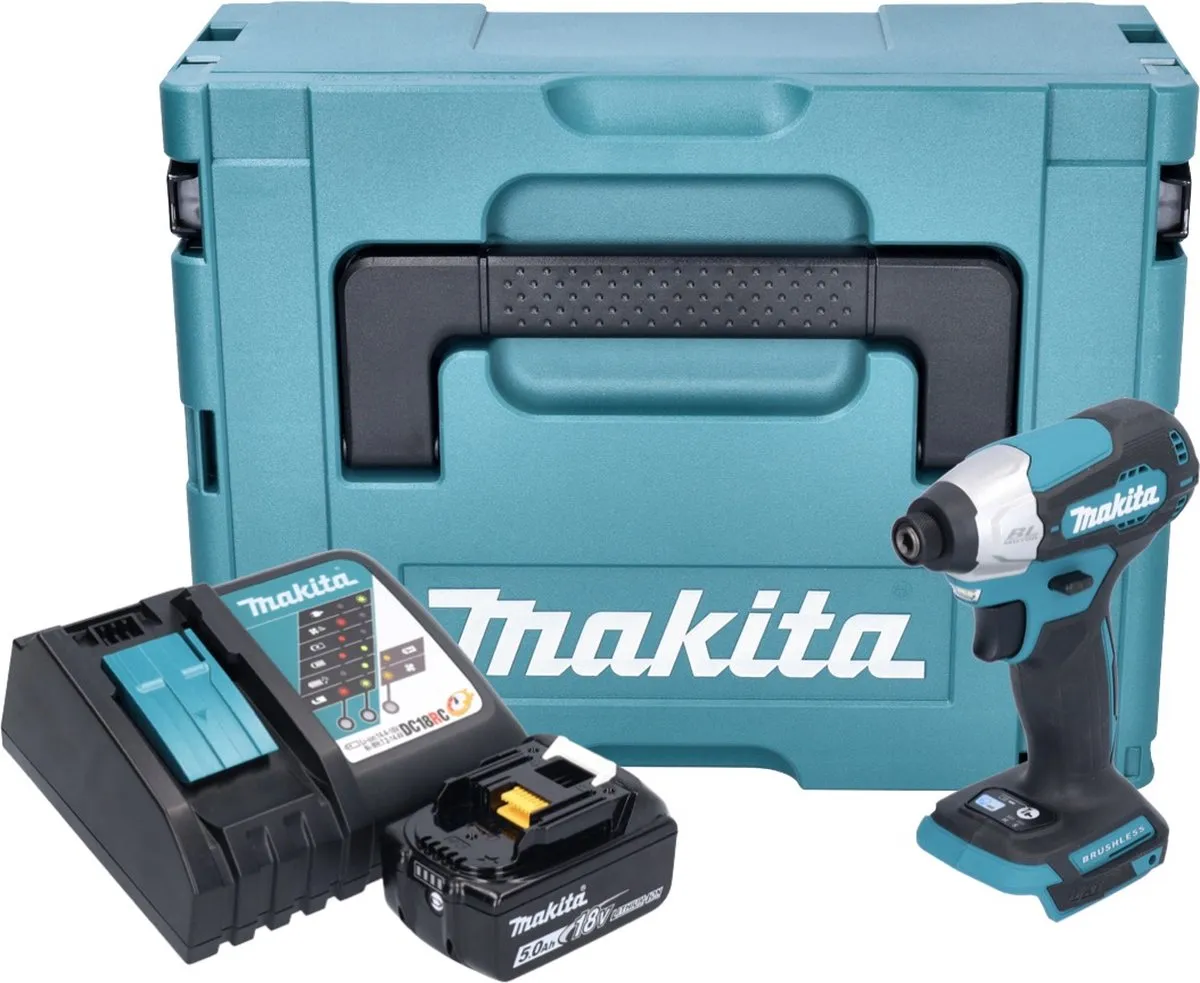 Makita DTD 157 RT1J Slagmoersleutel 18V 140Nm - 1x5Ah + Oplader - afbeelding 4 van 5