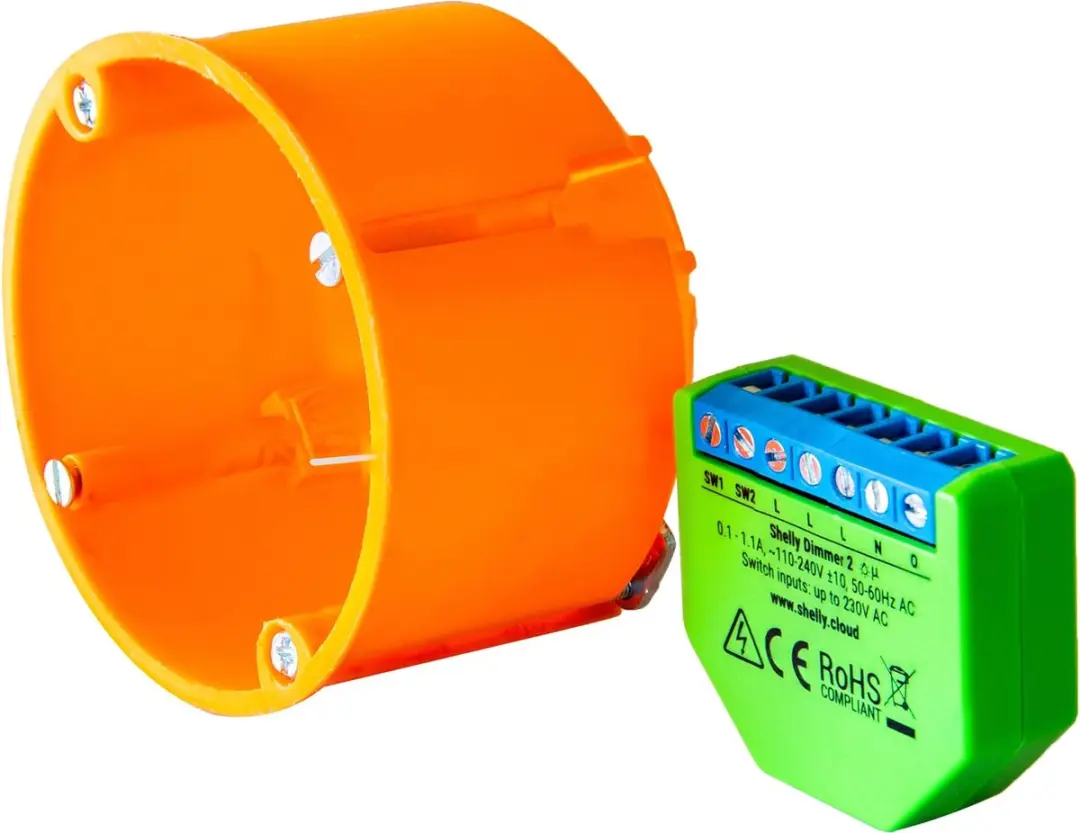Shelly Dimmer 2 - 220W Groene Binnenverlichtingscontroller