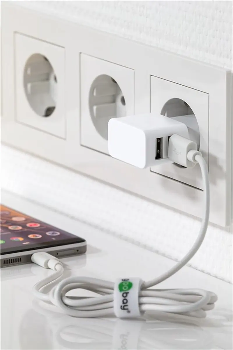 Goobay 44985 Dual Micro USB Oplader - 18W - Wit - afbeelding 6 van 6