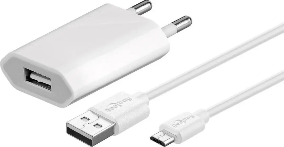 Goobay 44985 Dual Micro USB Oplader - 18W - Wit